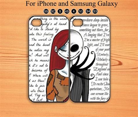 The Nightmare Before Christmas Sally And Jack Double Cases