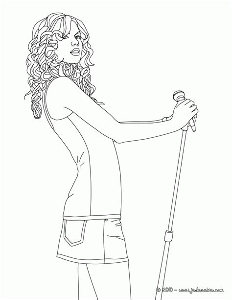 Taylor Swift Coloring Page Celebrities Coloring Page Coloring Home