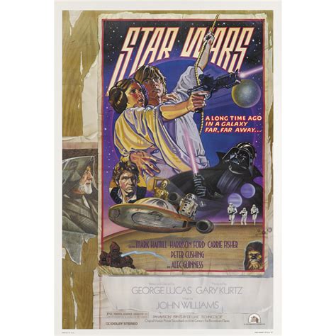 Drew Struzan Charles White Iii Vintage Star Wars Movie Poster