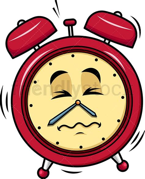 ringing alarm clock emoji cartoon vector clipart friendlystock