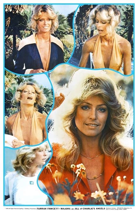 Farrah Fawcett Charlies Angels 24 X 37 1976 Bi Rite Collage Poster