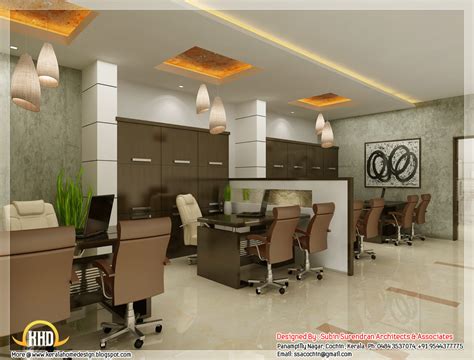 Beautiful 3d Interior Office Designs Kerala Home Design