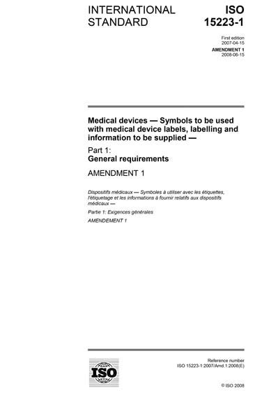 Iso 15223 1amd12008 Medical Devices Symbols To Be Used With