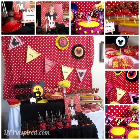 Mickey Mouse Theme Party Diy Inspired
