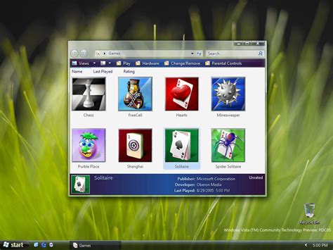 Windows Vista Screenshots Windows Vista 2006