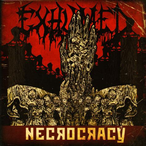 Necrocracy Yellow With Blood Red Splatter By Exhumed Album Relapse