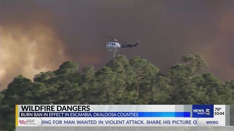 Wildfire Danger In Northwest Florida Burn Ban Youtube