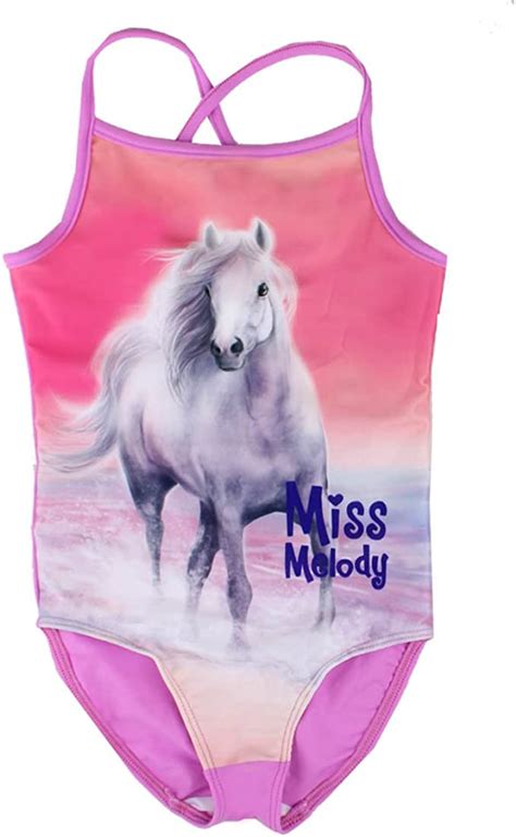 Miss Melody Miss Melody Mädchen Badeanzug Pferd Violett 88821 879 104