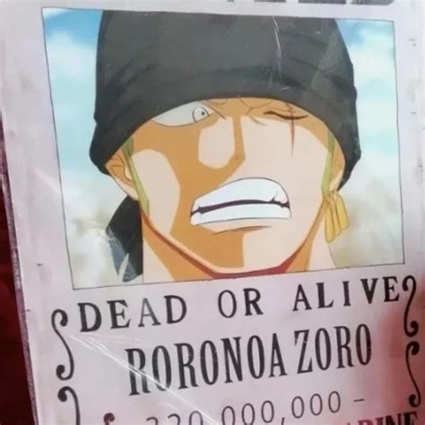 One Piece Wanted Bounty Poster Zorro Anime Manga A Eur Picclick It