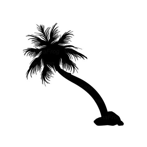 Palm Tree Black Silhouette Svg Designs Png And Svg Files Vinafrog