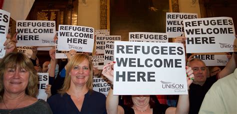 unison scotland refugees welcome photos online