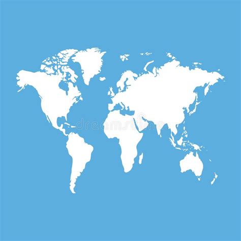 World Map Vector On Blue Stock Vector Illustration Of Mockup 176114494