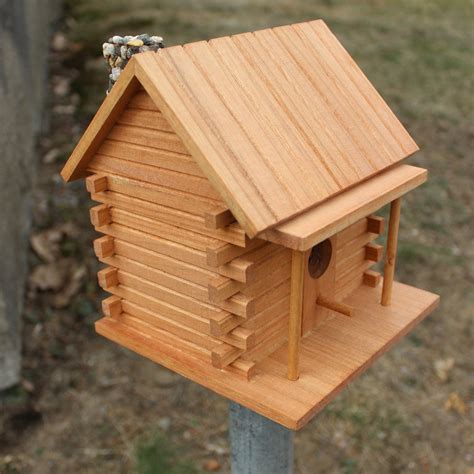 Log Cabin Birdhouse Plans Cabins Vacation Homes Plan 160 1015
