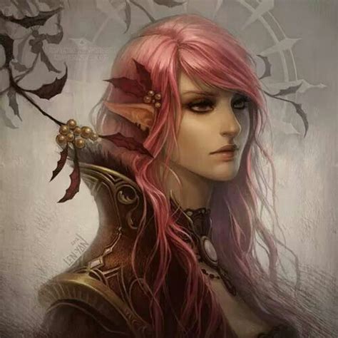 All Of A Sudden I Want Pink Hair Elves Fantasy Fantasy Portraits