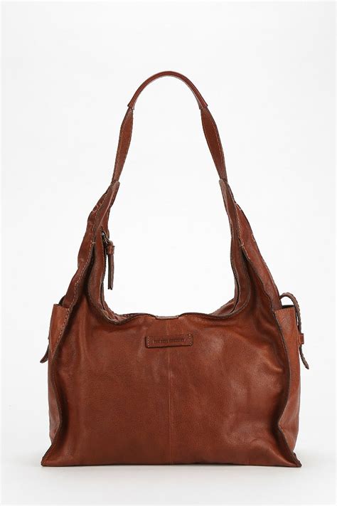 Lyst Frye Artisan Leather Hobo Bag In Brown