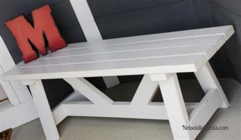 12 Pretty And Practical Diy Front Porch Benches Shelterness