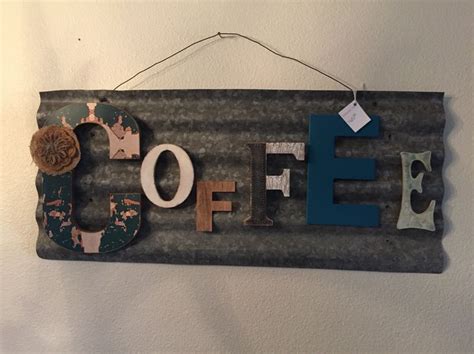 Such A Great Corrugated Metal Sign Metal Projects Metal Crafts Wood