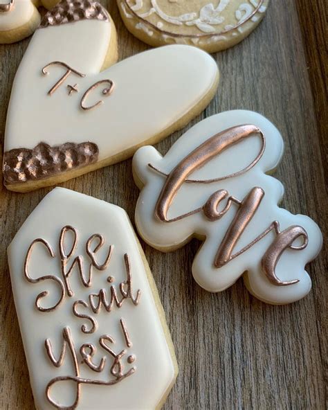 Wedding Sweets Cookie Tutorials Engagement Party Cookie Decorating
