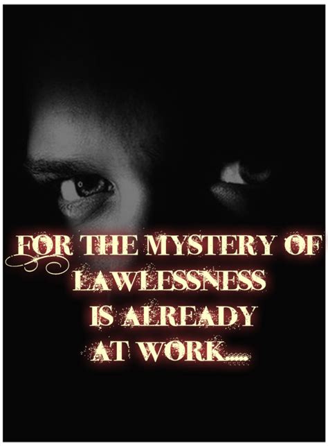 The Herald Of Hope Mystery Of Lawlessness