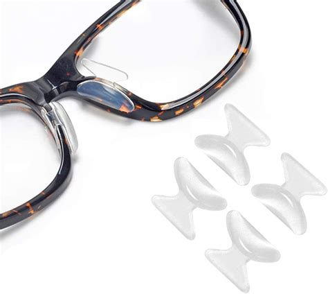 Yozhu Clear Eyeglass Nose Pads Stick On 2 8mm Silicone Anti Slip Adhesive Eyewear Nose Pads