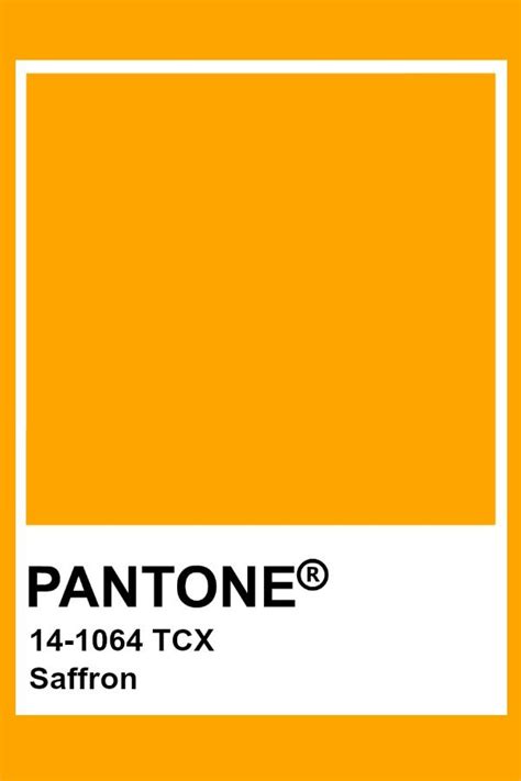 Pantone Saffron Pantone Tcx Pantone 2020 Pantone Palette Pantone
