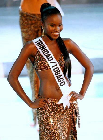 Kenishathom Miss Trinidad And Tobago Universe 2004 And 2006 Dark Skin