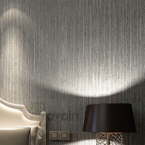 Modern Textured Metallic Wallpaper Wallpaper Accent Wall Grasscloth