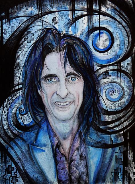 Alice Cooper Drawing By Anna Duyunova Pixels