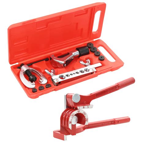Flaring Tool Kit Set Tube Bender Pipe Repair With Case Home And