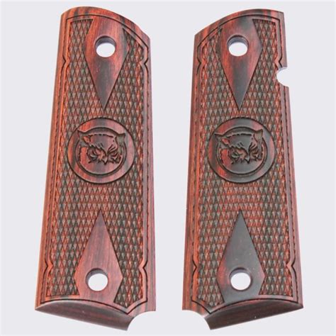 Iver Johnson 1911 Officer Size Rosewood Grips