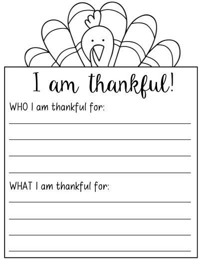 Thanksgiving I Am Thankful Turkey ️ ️ ️ Ittt Thankful Writing