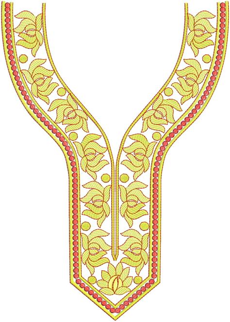 Embdesigntube Fancy Attractive Embroidery Neck Patterns