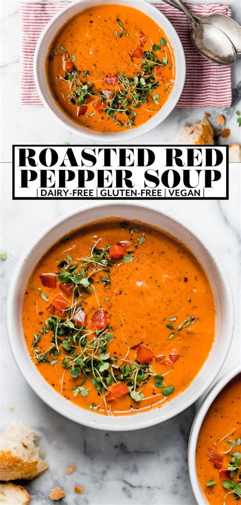 The Easiest Homemade Creamy Roasted Red Pepper Soup Recipe 10 Simple