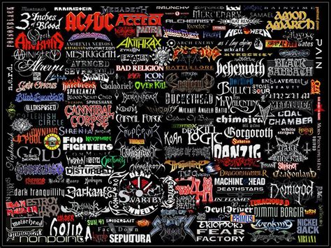 Mostly Metal Logo Collage By Warzard On Deviantart Heavy Metal Music Heavy Metal Bands Band
