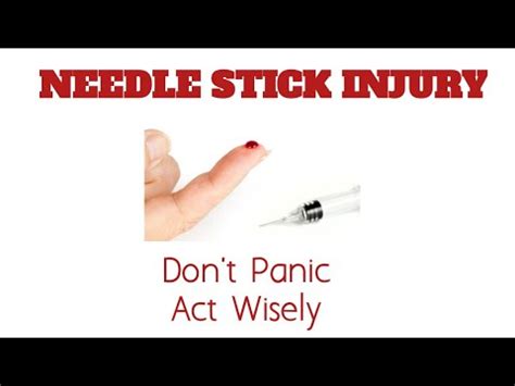 Always take full history of the patient with mandatory tests for hiv. NEEDLE STICK INJURY|Preventing Sharp injuries at job - YouTube