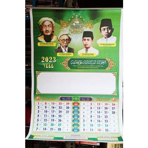 Nu Wall Calendar 2023 Quarter Almanac Nadhatul Ulama Date Java Hijriyah