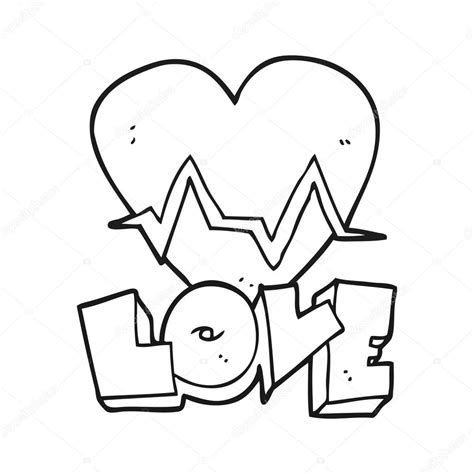 Depositphotos96254874 Stock Illustration Black And White Cartoon Heart