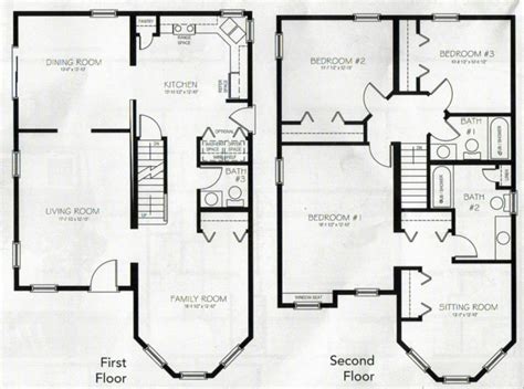 Beautiful 3 Bedroom 2 Storey House Plans New Home Plans Design