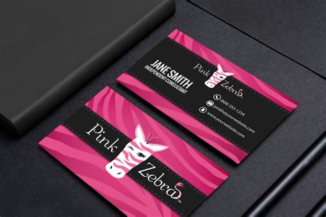 Business card template background identification name corporate presentation identity branding person vector design personality business card business card vector business card design editable fashion beauty modern. Pink Zebra Consultants, check out our new business cards ...
