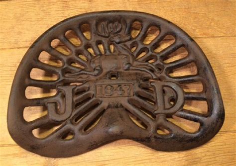 J D 1847 Reproduction Vintage Cast Iron Tractor Seat 17" Rust 0170-08516R | eBay | Tractor seats