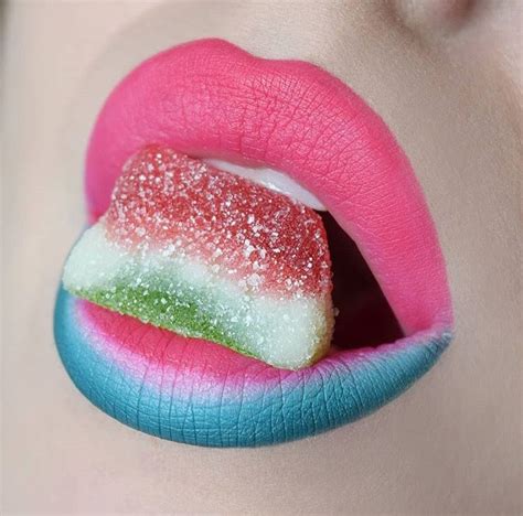 Wow Amazing Make Up And Cute Lip Art 🍉watermelon🍉 👄 Lip Art Tomorrow