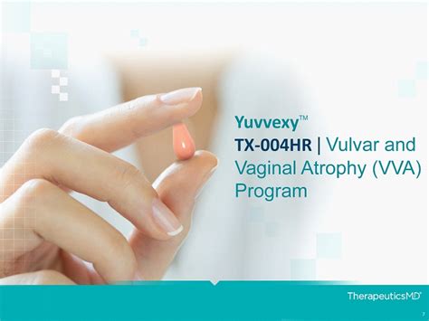 7 Yuvvexy Tm Tx 004hr Vulvar And Vaginal Atrophy Vva Program