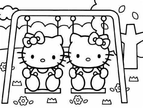 Next, draw 2 triangles on top of the head for the ears, and sketch 3 lines coming off each cheek for the whiskers. Hello Kitty Drawings For Kids - Coloring Home