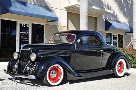1936 Ford Deluxe 3 Window Coupe Steel Body Hot Rod 5377 Miles Black