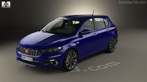 360 View Of Fiat Tipo Hatchback 2017 3d Model Hum3d Store