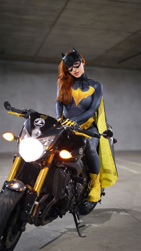 X Batgirl On Bike Cosplay Moto G X Xperia Z Z Compact Galaxy S Note Ii Nexus Hd K