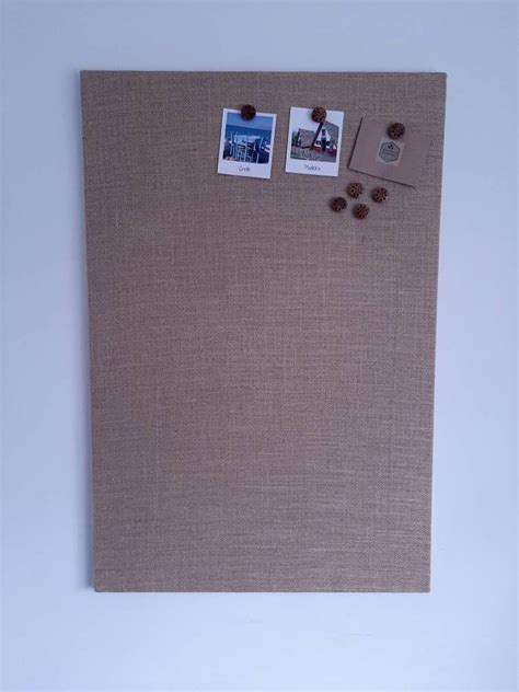 Hessian Magnetic Board Fabric Magnet Bulletin Board Home Etsy Uk