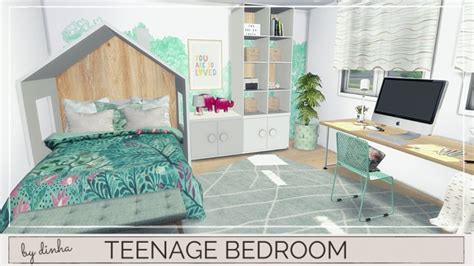 Teenage Bedroom At Dinha Gamer Sims 4 Updates