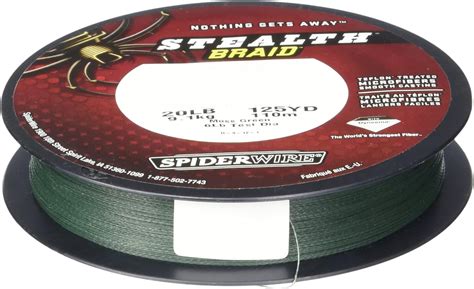 Spiderwire Stealth Moss Green Braid Yards Amazon Co Uk Sports