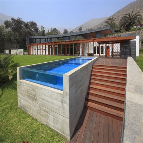 Above Ground Lap Pool With Stair